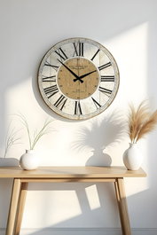 Wallity Reloj Decorativo de MDF Multicolor 50 x 50 cm